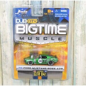 Jada Dub City BIGTIME Muscle 70 Ford Mustang Boss 429 GREEN Diecast Car NEW